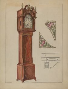 Tall Clock, 1935/1942. Creator: Elizabeth Curtis
