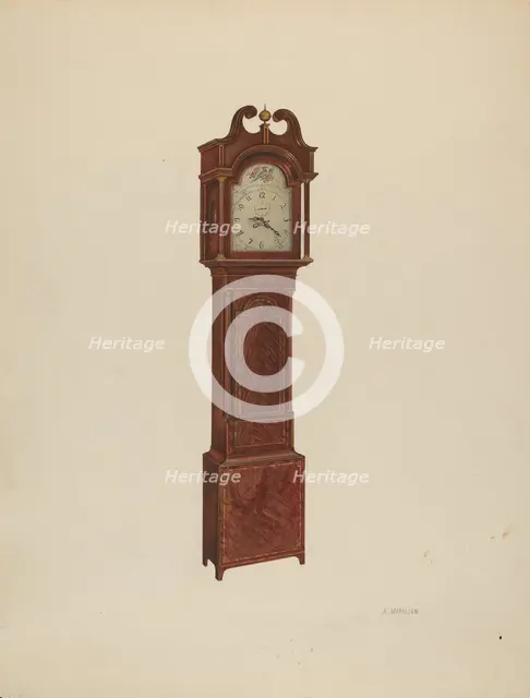 Tall Clock, 1937. Creator: Arsen Maralian.