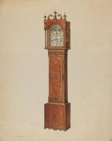 Tall Clock, c. 1936. Creator: Lawrence Phillips