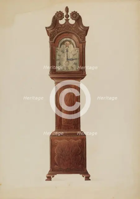 Tall Clock, c. 1937. Creator: Frank Wenger.