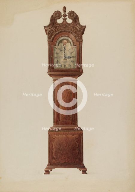 Tall Clock, c. 1937. Creator: Frank Wenger.