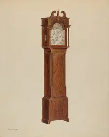 Tall Clock, c. 1938. Creator: Arthur Johnson