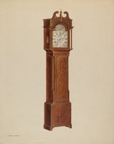 Tall Clock, c. 1938. Creator: Arthur Johnson