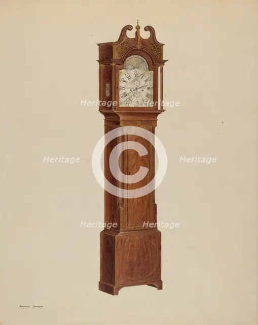 Tall Clock, c. 1938. Creator: Arthur Johnson.