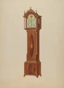 Tall Clock, c. 1938. Creator: Arthur Johnson