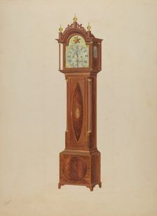 Tall Clock, c. 1938. Creator: Arthur Johnson
