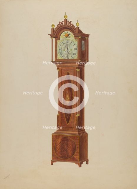 Tall Clock, c. 1938. Creator: Arthur Johnson.