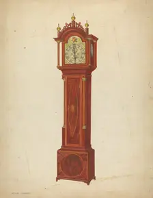 Tall Clock, c. 1938. Creator: Arthur Johnson