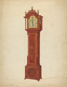 Tall Clock, c. 1938. Creator: Arthur Johnson