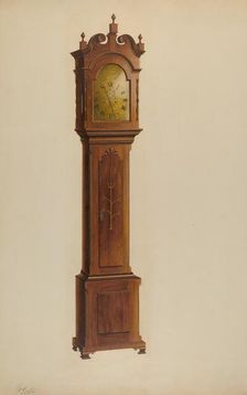 Tall Clock, c. 1938. Creator: Ferdinand Cartier