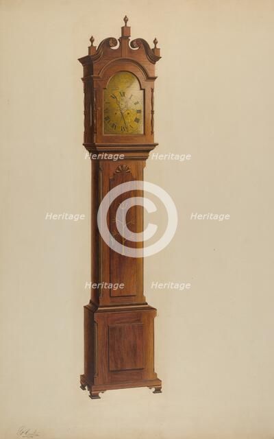 Tall Clock, c. 1938. Creator: Ferdinand Cartier.