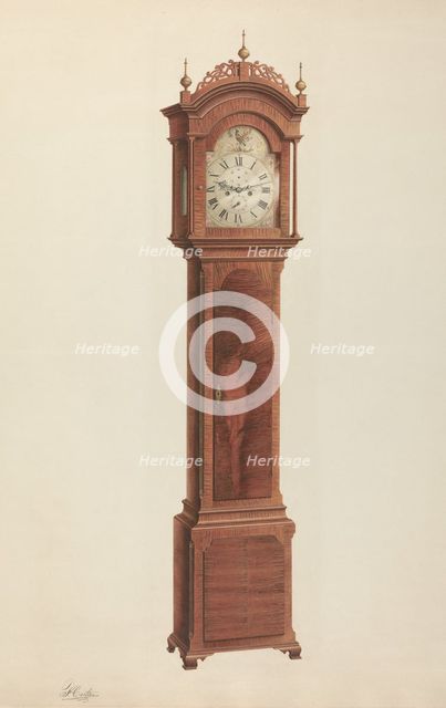 Tall Clock, c. 1938. Creator: Ferdinand Cartier.