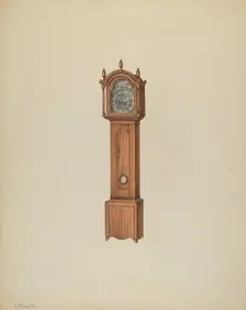 Tall Clock, c. 1938. Creator: Lawrence Phillips