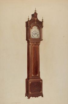 Tall Clock, c. 1938. Creator: Lorenz Rothkrantz