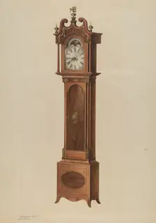 Tall Clock, c. 1938. Creators: M. Rosenshield-von-Paulin, Lawrence Philips