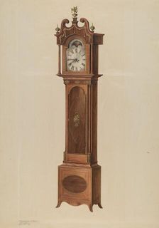 Tall Clock, c. 1938. Creators: M. Rosenshield-von-Paulin, Lawrence Philips