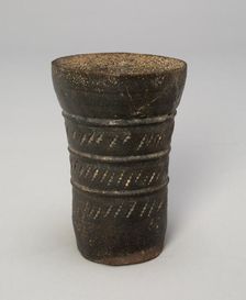 Tall Cup with Diagonal Slashes, Korea, Three Kingdoms period, Gaya Federation (42-562). Creator: Unknown
