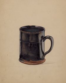 Tall Drinking Mug, 1935/1942. Creator: Unknown