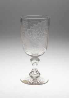 Tall Goblet or Vase, England, c. 1875. Creator: Unknown