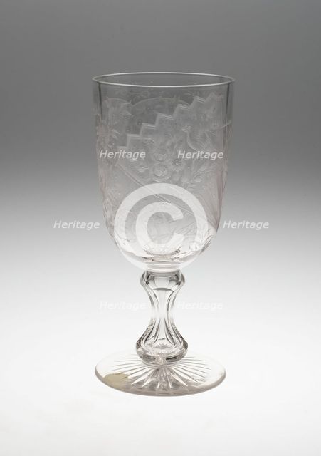 Tall Goblet or Vase, England, c. 1875. Creator: Unknown.