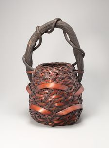 Tall, Globular Basket, n.d. Creator: Unknown