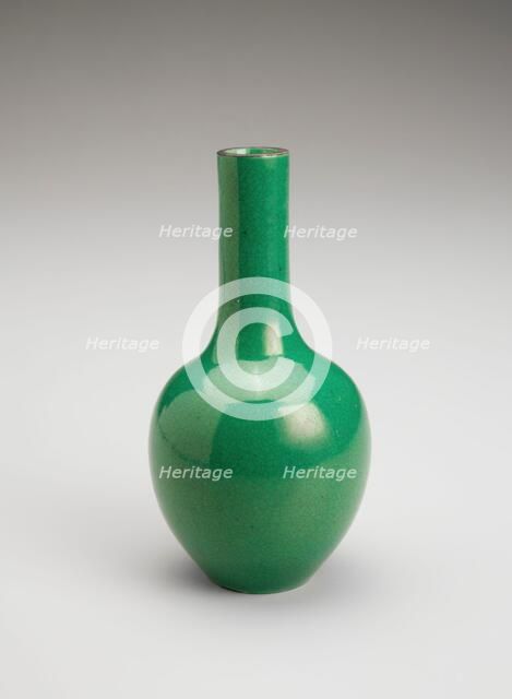 Tall green vase, date unknown. Creator: Unknown.