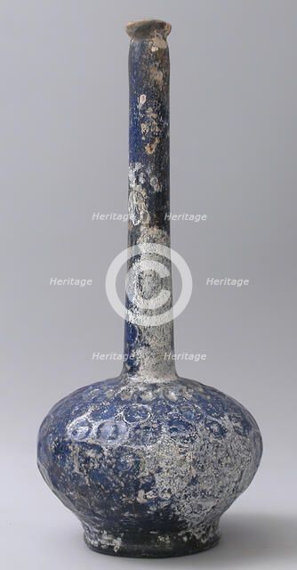 Tall-Necked Bottle, Iran, 12th-13th century. Creator: Unknown.