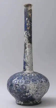 Tall-Necked Bottle, Iran, 12th-13th century. Creator: Unknown