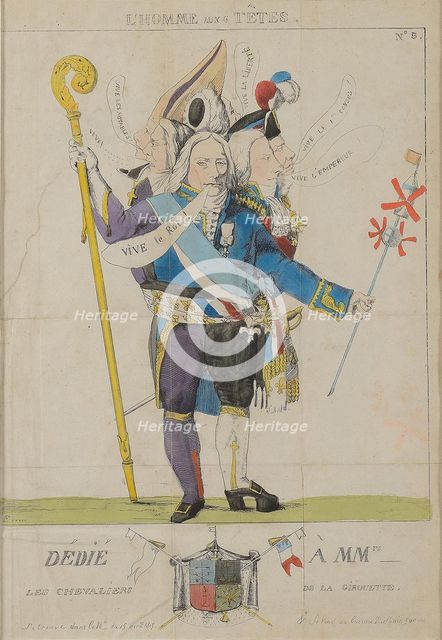 Talleyrand - the man with six heads, 1815.