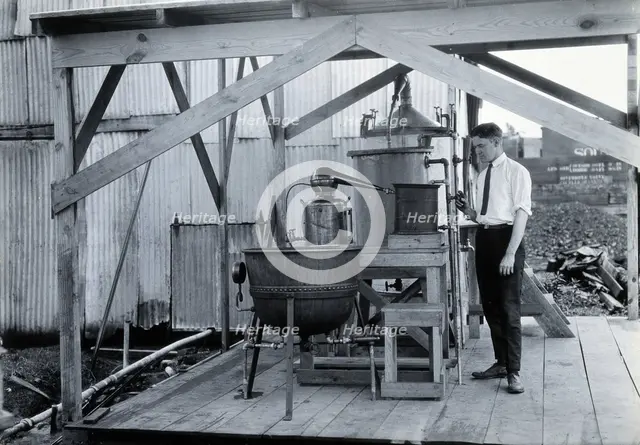 Tallulah laboratory, Louisiana, with one of the attendants, c1910s. Creator: Unknown.