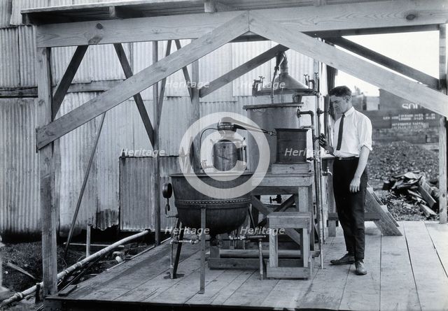 Tallulah laboratory, Louisiana, with one of the attendants, c1910s. Creator: Unknown.
