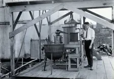 Tallulah laboratory, Louisiana, with one of the attendants, c1910s. Creator: Unknown