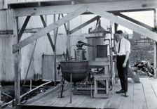 Tallulah laboratory, Louisiana, with one of the attendants, c1910s. Creator: Unknown