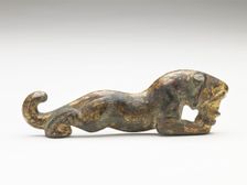 Tally in the form of a tiger (fragment), Han dynasty, 206 BCE-220 CE. Creator: Unknown