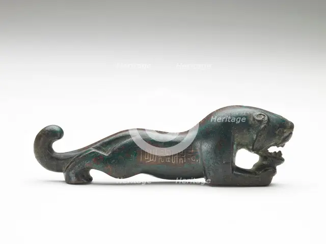 Tally in the form of a tiger (fragment), Han dynasty, 206 BCE-220 CE. Creator: Unknown.