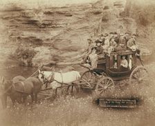 Tallyho Coaching Sioux City party Coaching at the Great Hot Springs of Dakota, 1889. Creator: John C. H. Grabill