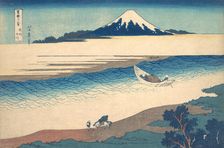 Tama River in Musashi Province (Bushu Tamagawa), from the series Thirty-six Views o..., ca. 1830-32. Creator: Hokusai