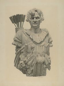 Tamanend Figurehead, c. 1939. Creator: Douglas Campbell