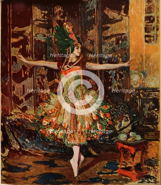 Tamara Karsavina. Cover of the Jugend Magazine, 1914. Artist: Blanche, Jaques-Èmile (1861-1942)