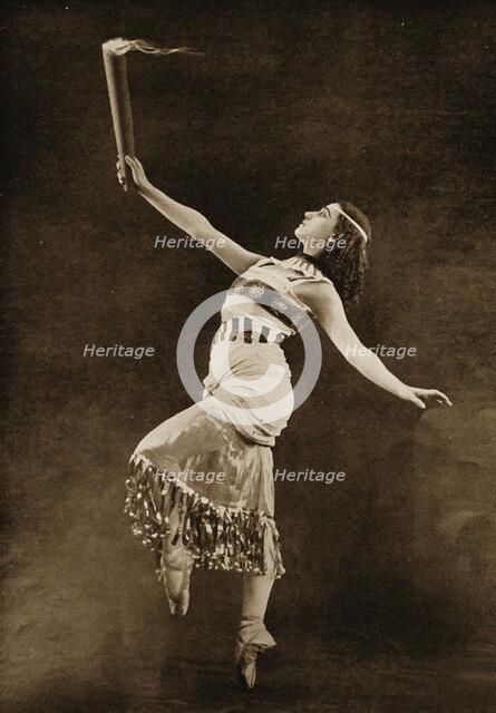 Tamara Karsavina in the Diaghilev's first Paris "Saison Russe" , 1909. Creator: Anonymous.