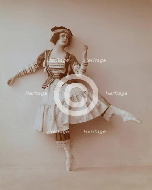 Tamara Karsavina, Russian ballerina, 1911. Artist: Unknown