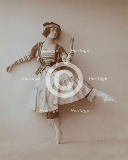 Tamara Karsavina, Russian ballerina, 1911. Artist: Unknown