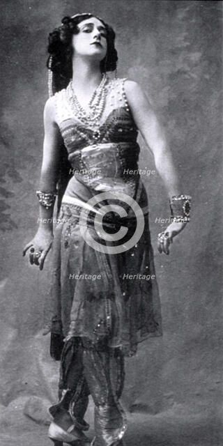 Tamara Karsavina, Russian ballerina, 1911. Artist: Unknown