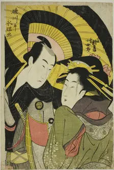Tamaya Shinbei and Mikuni Kojoro, c. 1781/1818. Creator: Rekisentei Eiri