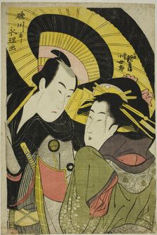 Tamaya Shinbei and Mikuni Kojoro, c. 1781/1818. Creator: Rekisentei Eiri