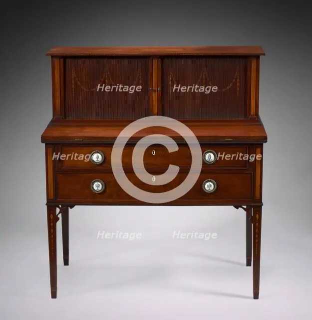Tambour Desk, c. 1800. Creator: John Seymour (American, 1738-1818); Thomas Seymour (American, 1771-1848).