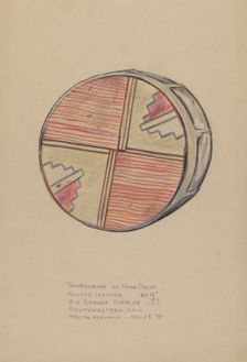 Tambourine or Hand Drum, 1935/1942. Creator: Melita Hofmann