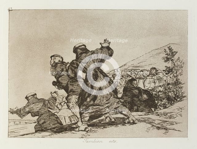 Tambien esto.; Los Desastres de la Guerra, Madrid 1863. Creator: Francisco Goya.
