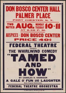 Tamed and How 2, Port Chester, NY, [1930s]. Creators: Unknown, Charles H Harrison