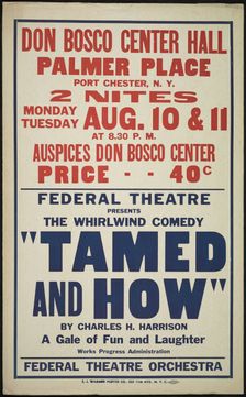 Tamed and How, Port Chester, NY, [1930s]. Creators: Unknown, Charles H Harrison